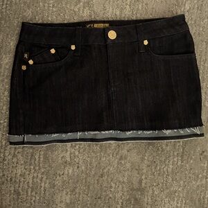Rock & Republic Denim Mini Skirt NEW.           Size 26 waist